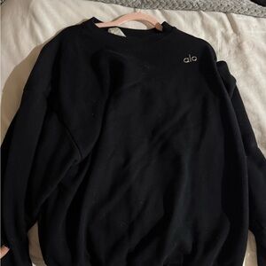 ALO Yoga Men's Classic Black Crewneck Sweater